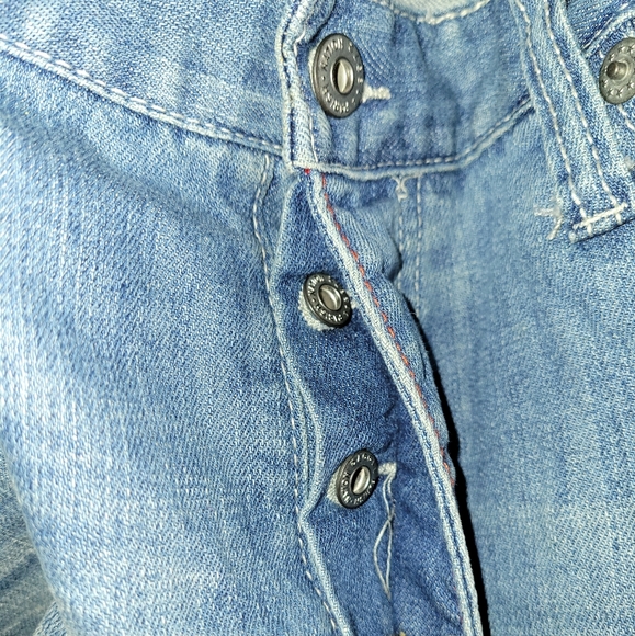 Parish Nation Distressed Denim Floral Pocket Jean Shorts - Picture 8 of 9